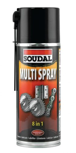 Soudal Technikai Multifunkciós Spray 8 Funkció kenő-olajozó 400ml