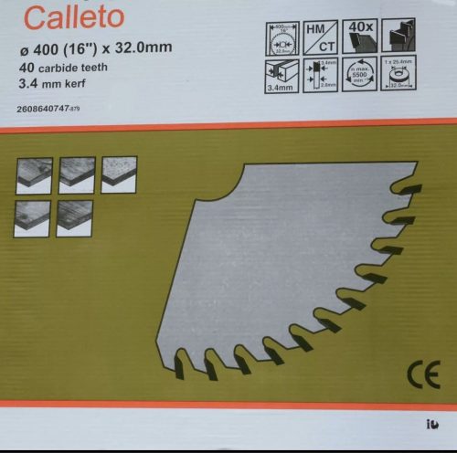 Calleto fűrészkorong 400mm